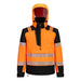Portwest T161 - PW3 Hi-Vis Overhead Rain Jacket (3L) Orange/Black