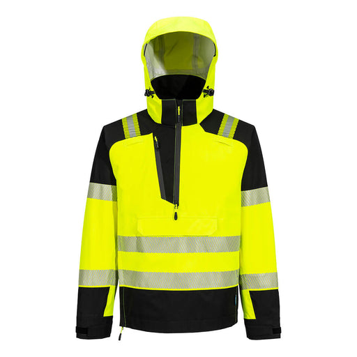 Portwest T161 - PW3 Hi-Vis Overhead Rain Jacket (3L) Yellow/Black