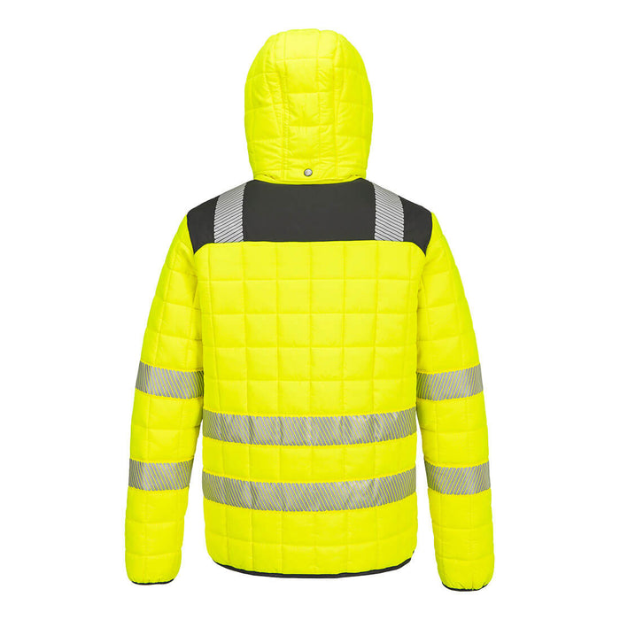 Portwest T165 - PW3 Hi-Vis Square Baffle Jacket - Yellow/Black