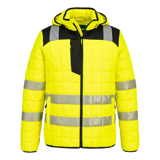Portwest T165 - PW3 Hi-Vis Square Baffle Jacket - Yellow/Black