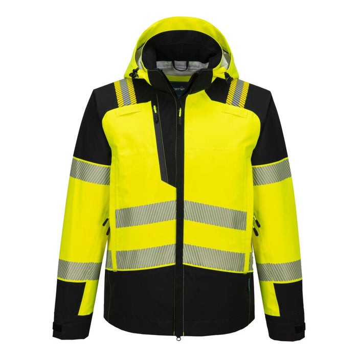 Portwest T166 - PW3 Hi-Vis Rain Jacket (3L) Yellow/Black