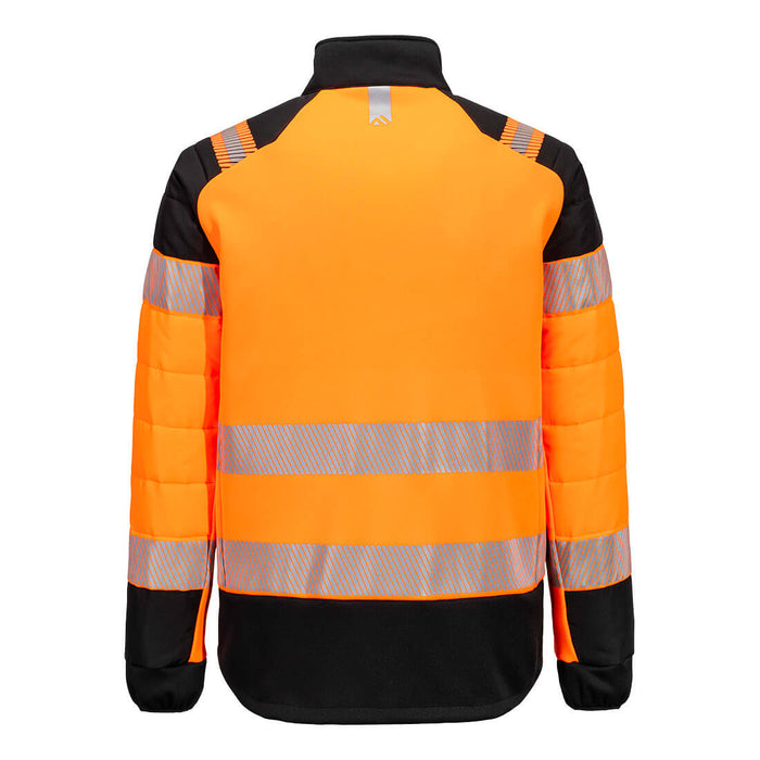 Portwest T170 - PW3 Hi-Vis Hybrid Baffle Jacket - Orange/Black