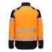 Portwest T170 - PW3 Hi-Vis Hybrid Baffle Jacket - Orange/Black