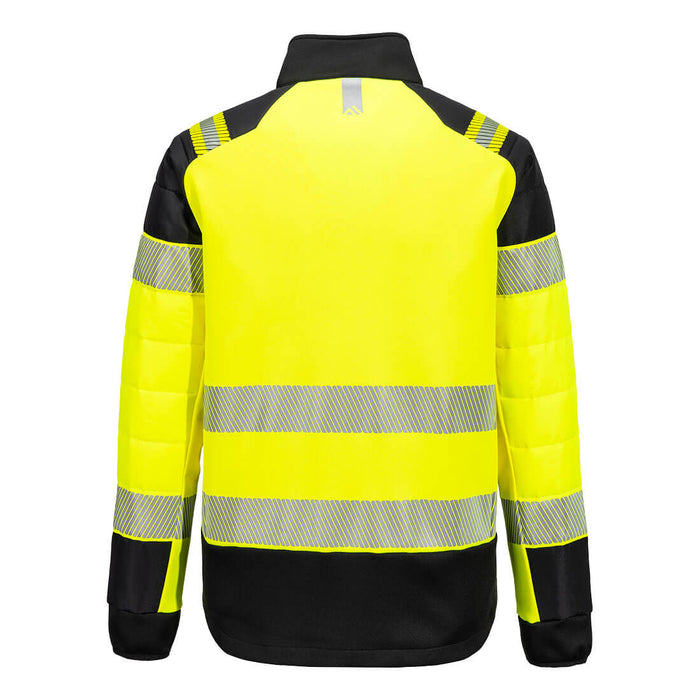 Portwest T170 - PW3 Hi-Vis Hybrid Baffle Jacket - Yellow/Black