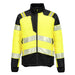 Portwest T170 - PW3 Hi-Vis Hybrid Baffle Jacket - Yellow/Black