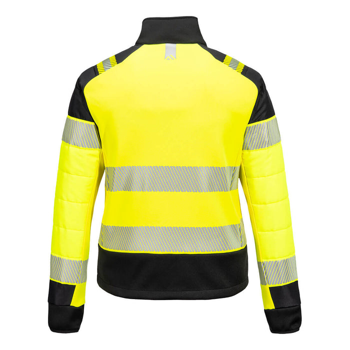 Portwest T171 - PW3 Hi-Vis Women's Hybrid Baffle Jacket - Yellow/Black