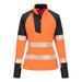 Portwest T173 - PW3 Hi-Vis Women's 1/4 Zip Sweatshirt - Orange/Black