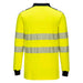 Portwest FR702 - PW3 Modaflame Knit Hi-Vis FR Long Sleeve Polo Shirt - Yellow/Navy