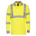 Portwest FR77 - Modaflame Knit Hi-Vis FR Long Sleeve Polo Shirt - Yellow