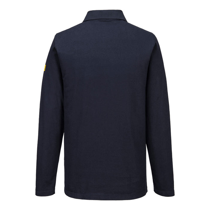 Portwest AS23 - Anti-Static ESD Polo Shirt L/S - Navy