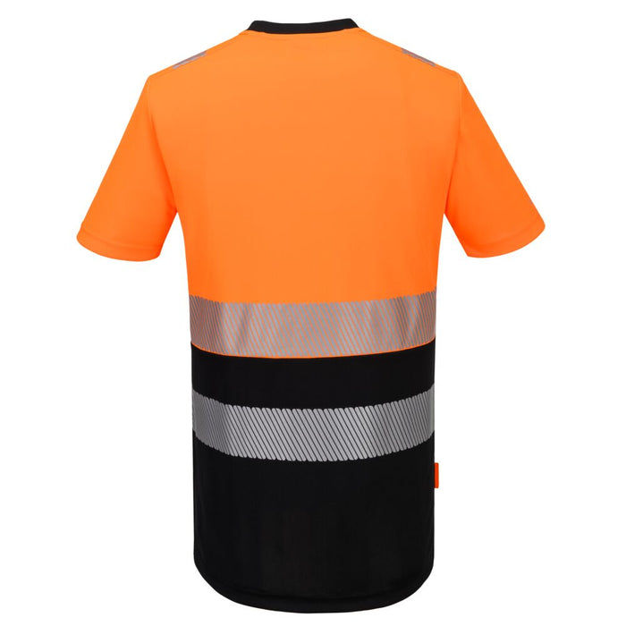 Portwest DX434 - DX4 Hi-Vis Class 1 T-Shirt S/S - Orange/Black
