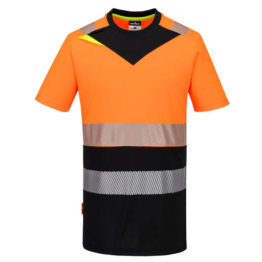 Portwest DX434 - DX4 Hi-Vis Class 1 T-Shirt S/S - Orange/Black