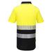 Portwest DX435 - DX4 Hi-Vis Zip Class 1 Polo Shirt S/S - Yellow/Black