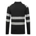 Portwest FR733 - PW3 Modaflame Knit FR Long Sleeve Polo Shirt - Black