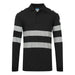Portwest FR733 - PW3 Modaflame Knit FR Long Sleeve Polo Shirt - Black