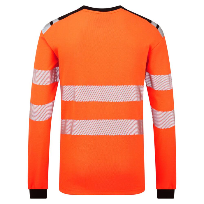 Portwest FR736 - PW3 Modaflame Knit HVO FR Long Sleeve T-Shirt - Orange/Black