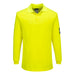 Portwest FR805 - Modaflame Knit FR Long Sleeve Polo Shirt - Yellow