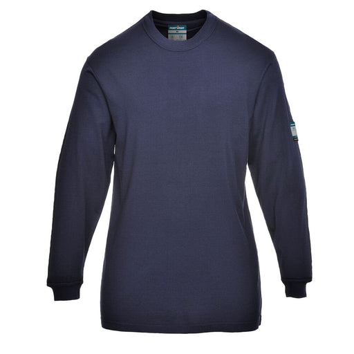 Portwest FR808 - Modaflame Knit FR Women's Long Sleeve T-Shirt - Navy