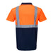 Portwest Hi-Vis Contrast Polo Shirt Orange/Navy