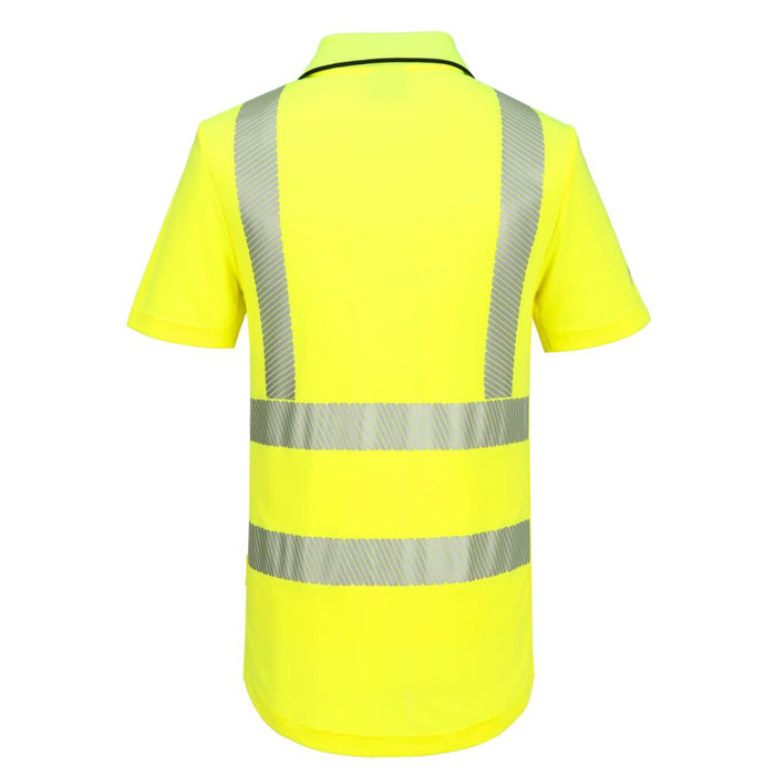 Portwest KX302 - KX3 Sport Hi-Vis Zip Polo Shirt S/S - Yellow