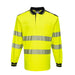 Portwest PW3 Hi-Vis Cotton Comfort Polo Shirt L/S Yellow/Black