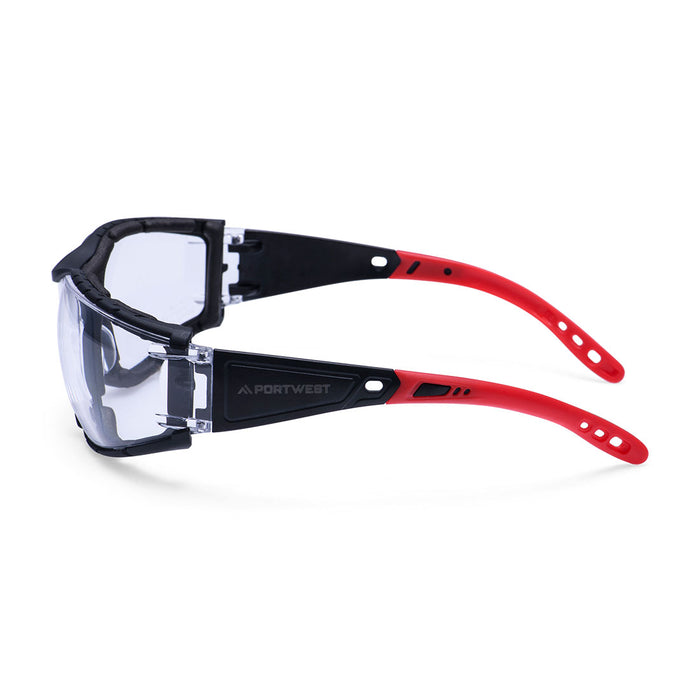 Portwest PB32 - Wrap Around Pro Safety Glasses - Clear PB32-CLR-One Size
