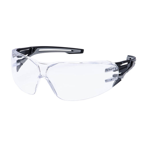 Portwest PR01 - Anthracite Wraparound Safety Glasses - Clear PR01-CLR-One Size