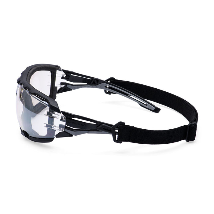 Portwest PR02 - Anthracite Wraparound Plus Safety Glasses - Mirror (Indoor/Outdoor) PR02-MIR-One Size