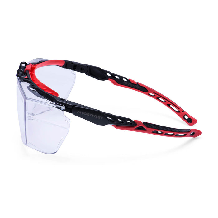 Portwest PR03 - Extra OTG Safety Glasses - Clear PR03-CLR-One Size