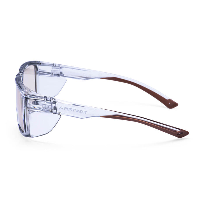 Portwest PS26 - Side Shields Safety Glasses - Brown PS26-BRR-One Size