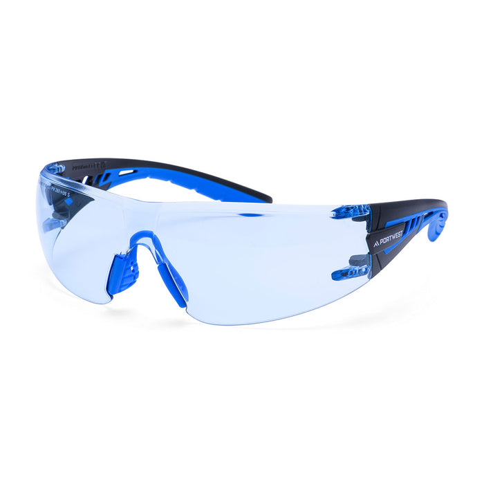 Portwest PS27 - Tech Look Lite KN Safety Glasses - Blue PS27-BLU-One Size