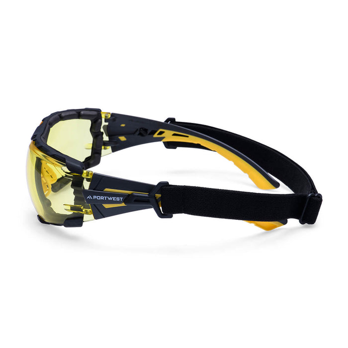 Portwest PS28 - Tech Look Pro KN Safety Glasses - Amber PS28-AMR-One Size