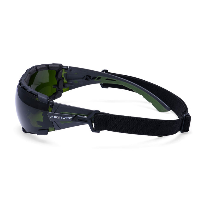 Portwest PS28 - Tech Look Pro KN Safety Glasses - Bottle Green PS28-BGR-One Size