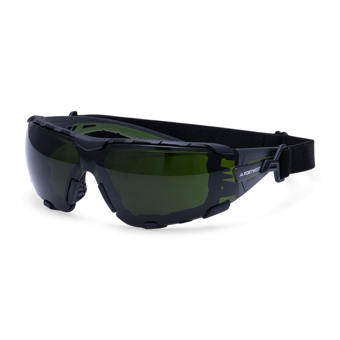 Portwest PS28 - Tech Look Pro KN Safety Glasses - Bottle Green PS28-BGR-One Size