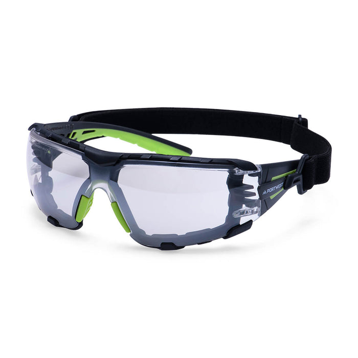 Portwest PS28 - Tech Look Pro KN Safety Glasses - Mirror (Indoor/Outdoor) PS28-MIR-One Size
