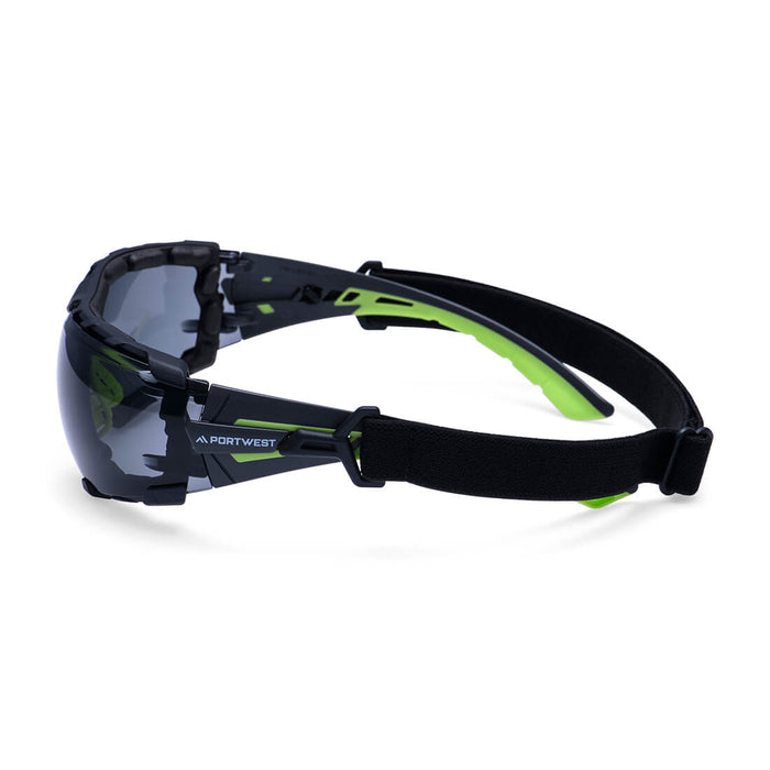 Portwest PS28 - Tech Look Pro KN Safety Glasses - Smoke PS28-SKR-One Size