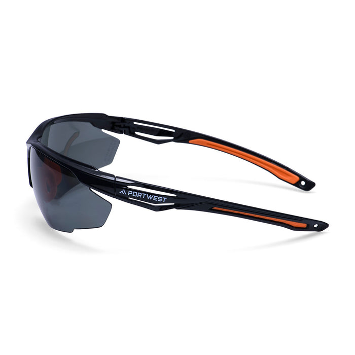 Portwest PS37 - Anthracite KN Safety Glasses - Polarised PS37-PLZ-One Size