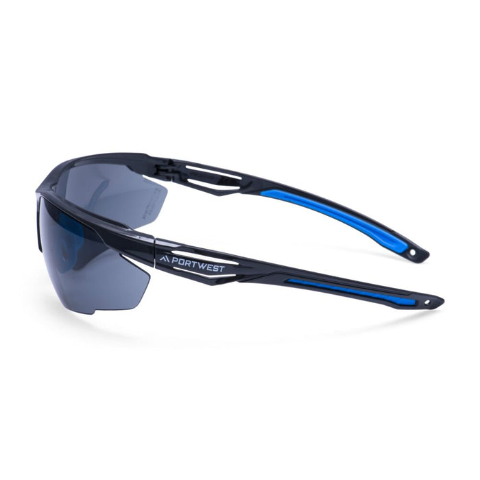 Portwest PS37 - Anthracite KN Safety Glasses - Smoke PS37-SKR-One Size