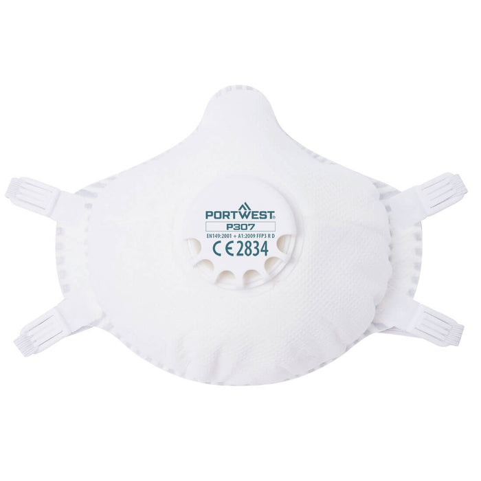 Portwest P307 - FFP3 Ultimate Reusable Compact Respirator (Pk5) - White P307-WHR-One Size