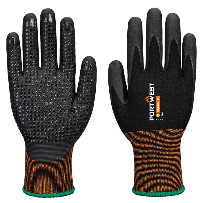 Portwest A371 - GP Grip 15 Nitrile Micro Foam Dotted Glove - Default