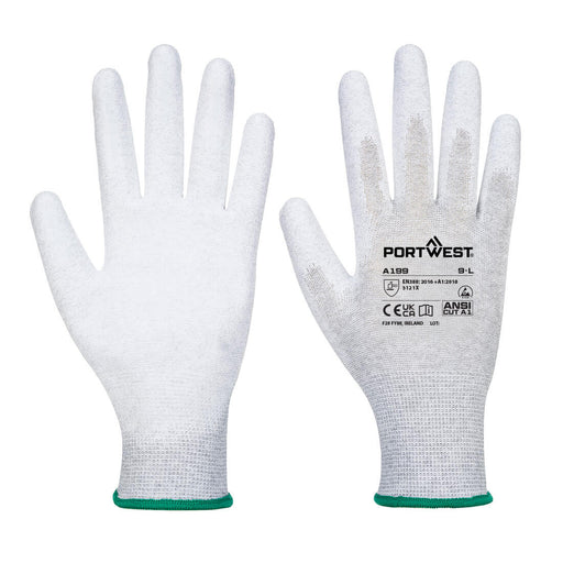 Portwest AB199 - ESD 13 PU Palm Essential Multipack (Pk12) - Grey