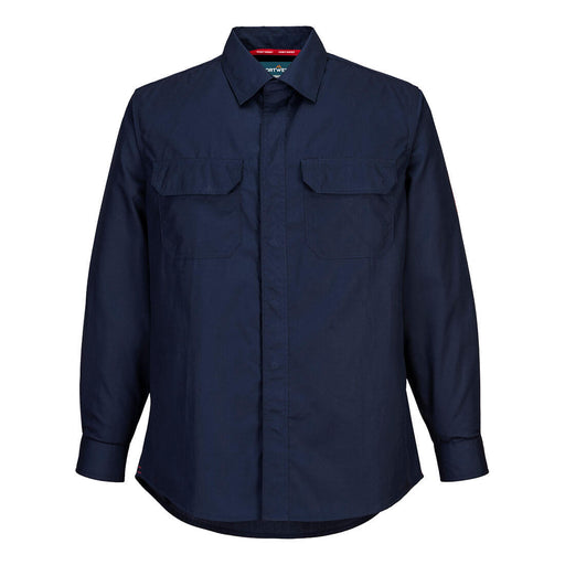 Portwest FR69 - Bizflame Work Lightweight FR Shirt - Navy