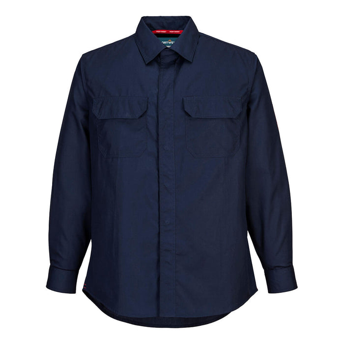 Portwest FR69 - Bizflame Work Lightweight FR Shirt - Navy