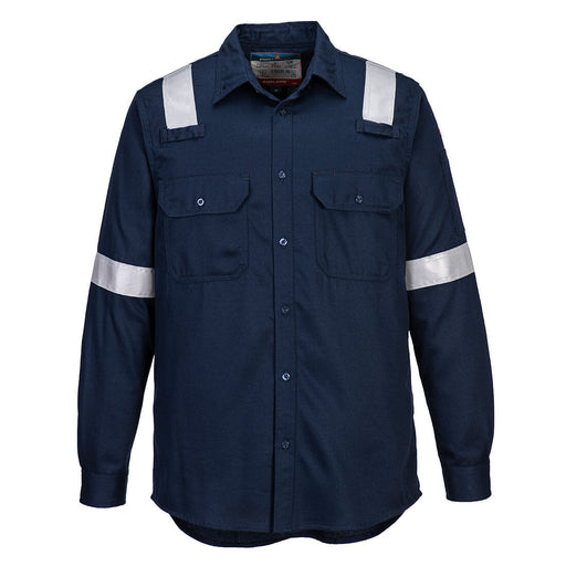 Portwest FR720 - Bizflame Work Lightweight FR Shirt - Navy