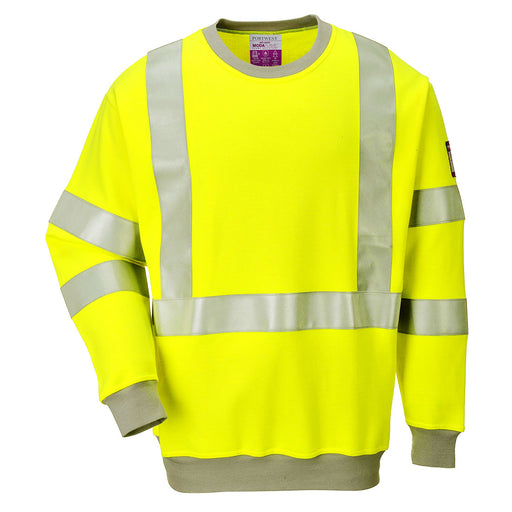 Portwest FR72 - Modaflame Knit Hi-Vis FR Sweatshirt - Yellow