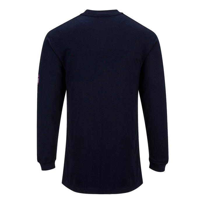 Portwest FR11 - Modaflame Knit FR Long Sleeve T-Shirt - Navy