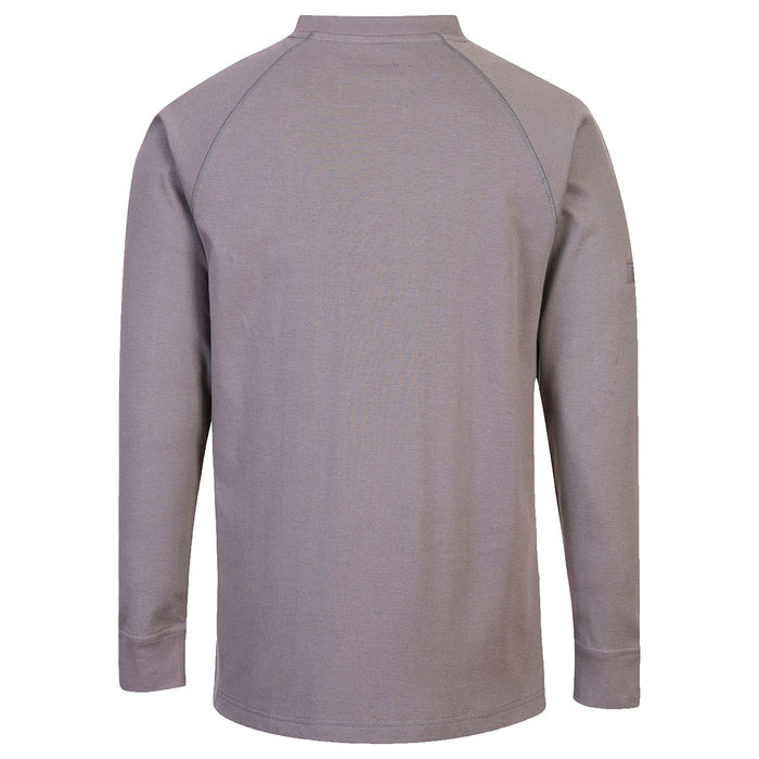 Portwest FR33 - Bizflame Knit FR Long Sleeve T-Shirt - Grey