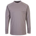 Portwest FR33 - Bizflame Knit FR Long Sleeve T-Shirt - Grey