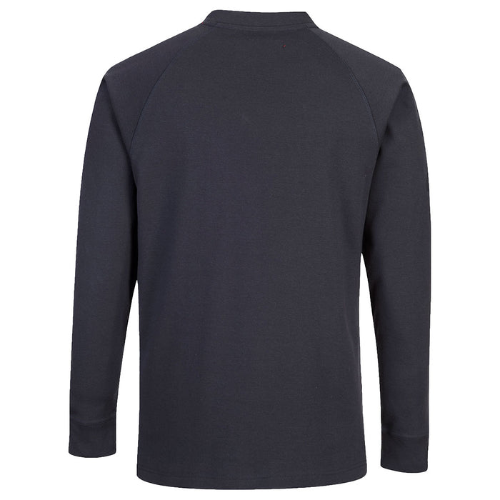 Portwest FR33 - Bizflame Knit FR Long Sleeve T-Shirt - Navy