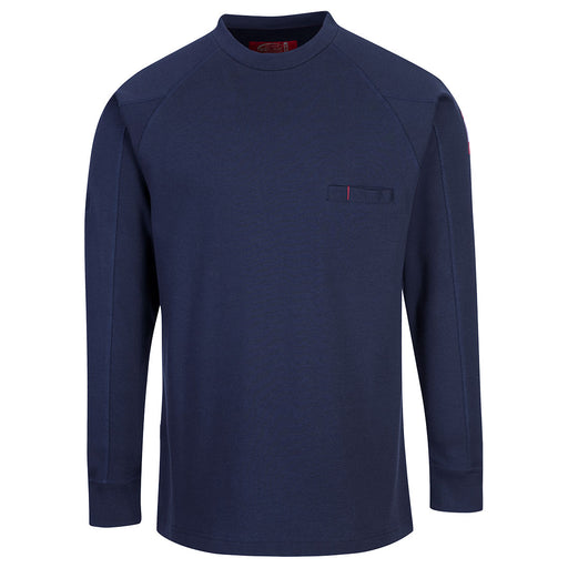 Portwest FR33 - Bizflame Knit FR Long Sleeve T-Shirt - Navy
